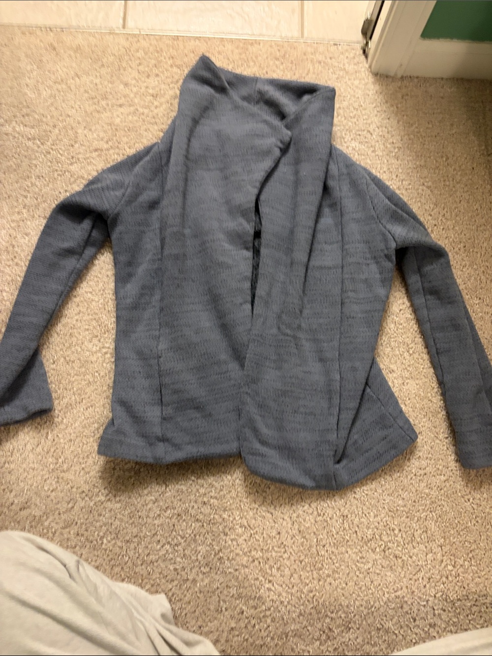 Banana Republic Slate Gray Open-Front Cardigan